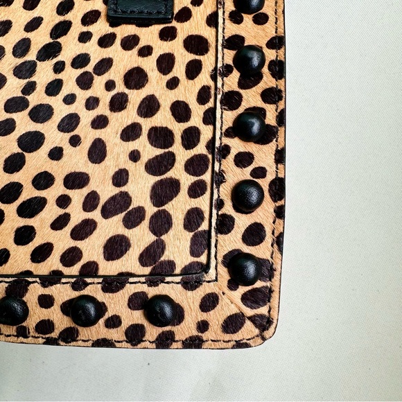 Loeffler Randall Junior Work Tote in Cheetah/Black NWT - Picture 8 of 16